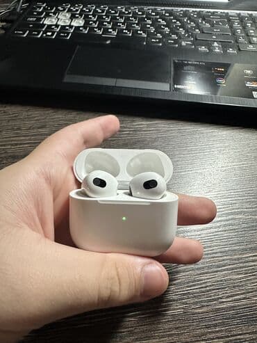 Mikrofonlar: İşlənmiş Simsiz (Bluetooth) Qulaqcıqlar, Apple, rəng - Ağ — 1