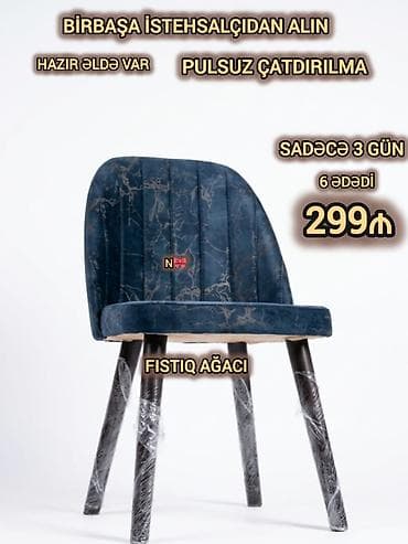 1 tonluq: Mətbəx üçün, Yeni, Qatlanmayan, rəng - Qara Stul — 2