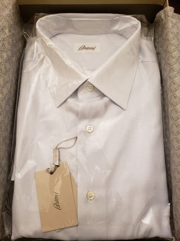 3 duymə koynək: Köynək, Brioni, 2XL, rəng - Yasəmən — 2