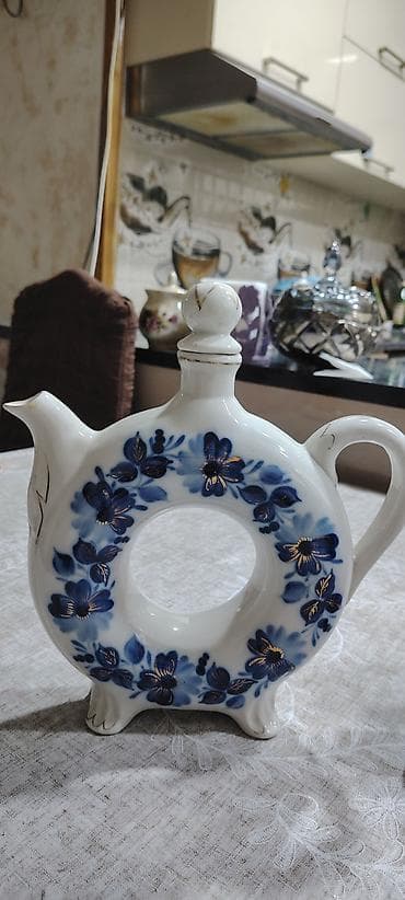 caydan caynik desti: Porselen dekor və servis dəsti - Balıq formalı sürahi və 6 ədəd balıq — 3