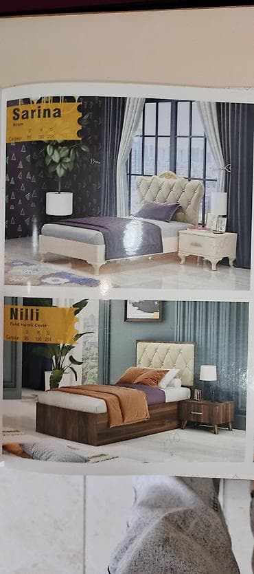 parda tül: Yeni, İkinəfərlik çarpayı, Matras ilə, Türkiyə — 2