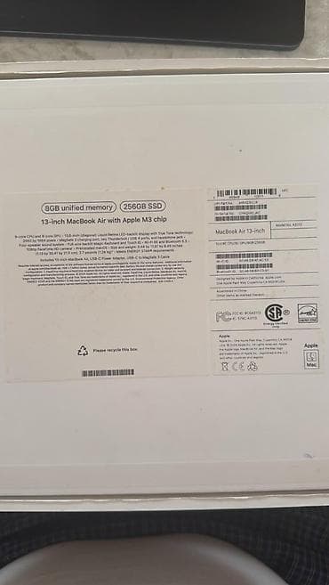 apple macbook sahibinden: İşlənmiş Apple MacBook, 13.3 ", Apple M3, 256 GB, Ünvandan götürmə, Ödənişli çatdırılma — 2