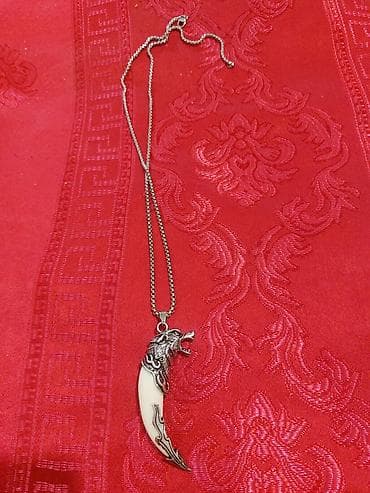 Наручные часы: Canavar dişi və boyunbagısı təzədir heç istifadə olunmayıb paslanmayan — 1