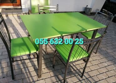 toxunma saplar satisi: Yeni, Kvadrat masa, Açılmayan, Stullar ilə, Metal, Azərbaycan — 4