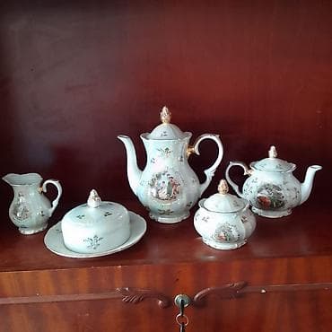 pul seyfi: Çay dəsti, rəng - Bej — 1