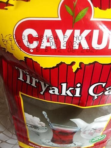 İçkilər: Məhsul: Çay dəsti – Azerçay Bergamot aromalı qara çay və Çaykur — 4