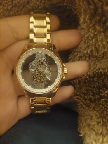 qol saatları kişi ucun: Qol saatı, rəng - Qızılı — 2