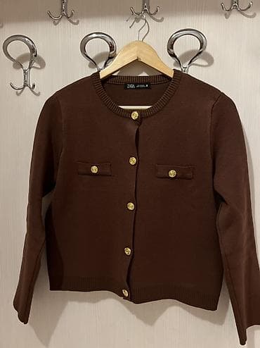 kalson geyim: 20 azn ZARA TRF qadın kardiqanı - Rəng: tünd qəhvəyi - Dizayn — 1