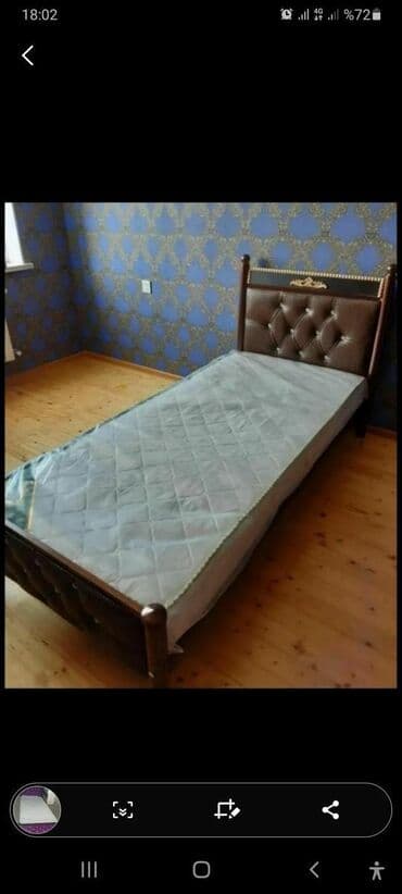 Çarpayılar: Yeni, Təknəfərlik çarpayı, Bazalı, Matras ilə, Siyirməsiz, Azərbaycan — 4