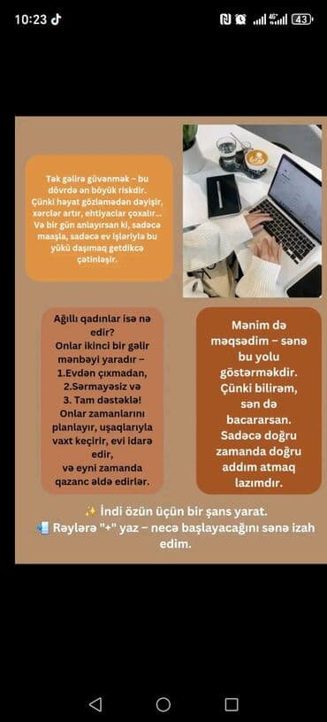 Onlayn əlavə gəlir fürsəti – evdən çıxmadan, sərmayəsiz və tam