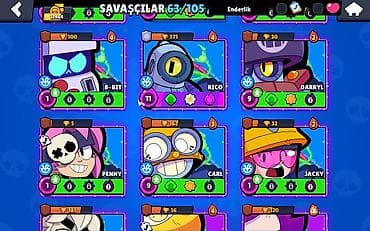 ucuz pc: Brawl Stars oyunu üçün oyun hesabı - Kupa sayı: 12 464 - Prestij: 7 - — 1