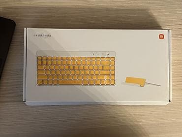attack shark x85: Xiaomi daşına bilən simsiz klaviatura - Rəng: sarı/boz iki tonlu — 1