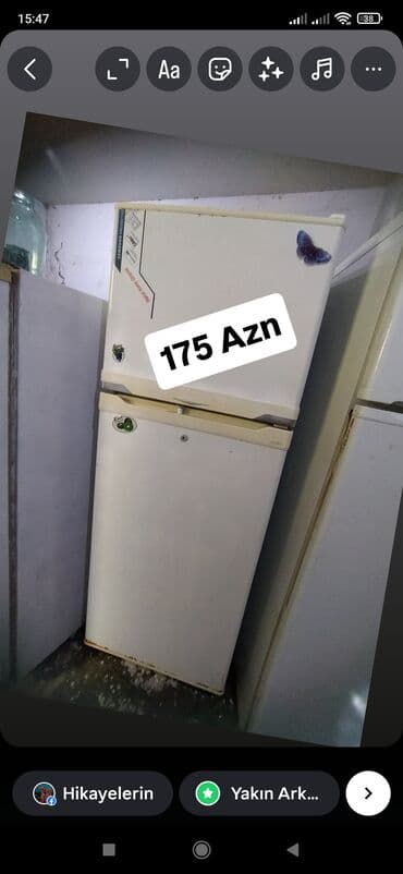 300 manat depazitle masinlar: İki kameralı soyuducu - Rəng: ağ - Üst kamera: dondurucu bölmə - Alt — 1