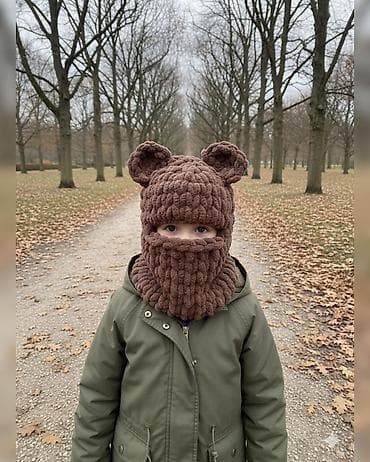 usag geyimi: Xəz kimi yumşaq toxumadan hazırlanmış qış dəsti – qulaqcıqlı papaq — 4