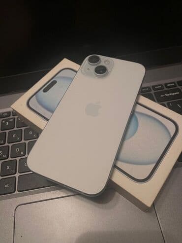iphone 15 sade qiymeti: IPhone 15, Белый — 1