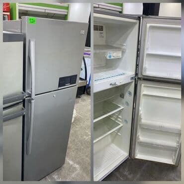 География: Б/у 2 двери LG Холодильник Продажа, цвет - Серебристый — 1