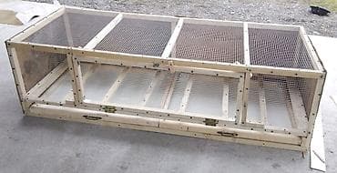 heyvan evləri: Taxta karkaslı, məftil torlu böyük ölçülü heyvan qəfəsi/volyer - — 1