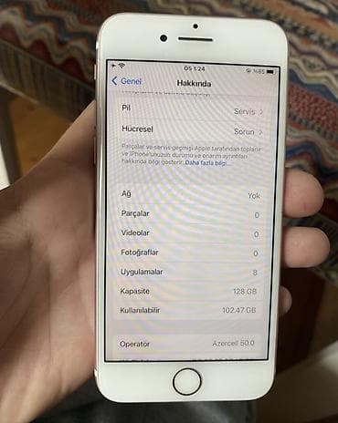 apple iphone 15: IPhone 7, 128 GB, Rose Gold, Barmaq izi — 2