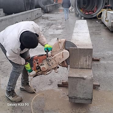 Beton kəsim və deşik açma xidməti - Armaturlu beton, monolit, blok və