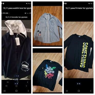 uşaq üçün işıqlı krosovkalar: Uşaq geyimləri dəsti – 10, 11, 12 yaş Brendlər: Waikiki və müxtəlif — 4