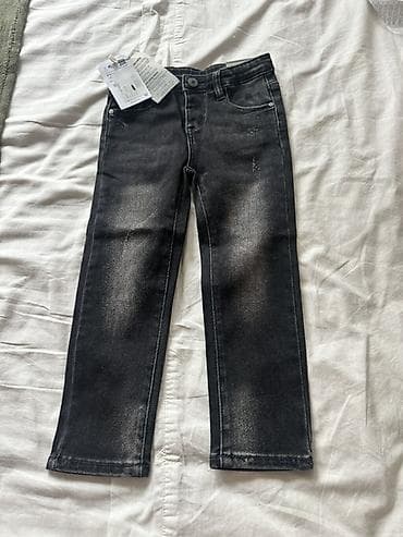 cins donlar: Uşaq cins şalvarı Zara - Rəng: tünd boz/qaraldılmış effektli - Model — 1