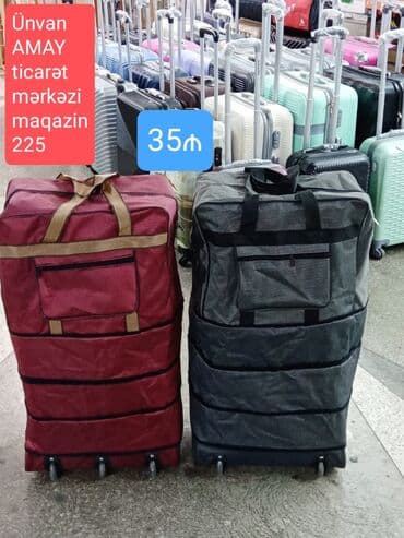 Çanta. Yeni. Təkərli və yığılan çanta. Şəhər içi çatdırılma 5m