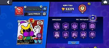 Brawl Stars oyun hesabı - Kupa: 53 271 (rekord 53 273), Liga II - lalafo.az -da Brawl Stars oyun hesabı - Kupa: 53 271 (rekord 53 273), Liga II -