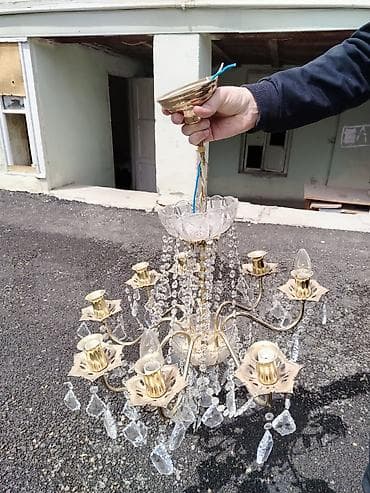 rels işıq: Çılçıraq, 8 lampa, Metal — 3