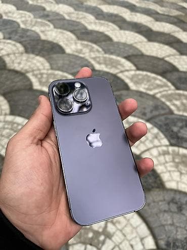 ucuz macbook pro: IPhone 14 Pro, 128 GB, Deep Purple, Simsiz şarj, Face ID — 1