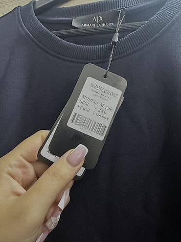 mexmer parca: Sviter, Armani Exchange, 3XL, rəng - Göy — 2
