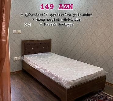 ağ stullar: Tək nəfərlik çarpayı dəsti – 149 AZN Sadə və zövqlü dizayna malik tək — 6