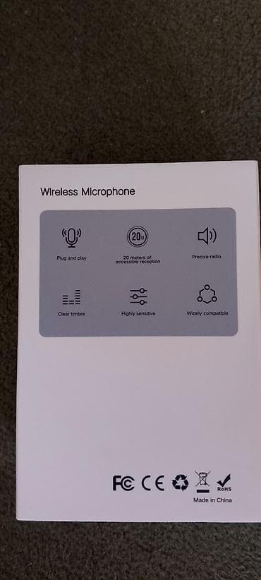 İdman və hobbi: Məhsul: Wireless Microphone – simsiz lavalier mikrofon dəsti — 1