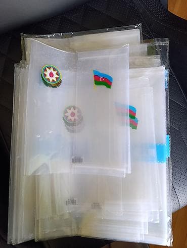 kagiz dograyan: Şəffaf sənəd faylları və zipli cüzdanlar dəsti - Material: qalın — 1