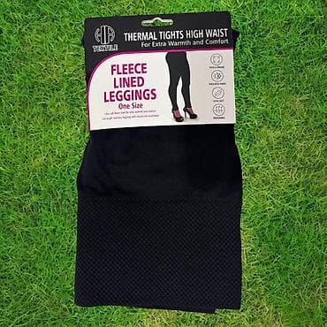 Termal yüksək bel qadın leggingsi – içi yun (fleece) astarlı. Qadın