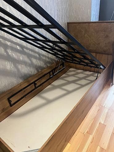 usaq carpayi: İşlənmiş, Təknəfərlik çarpayı, Bazalı, Matras ilə, Siyirməsiz, Azərbaycan — 2