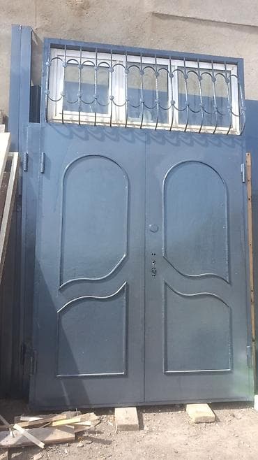 Dəmir Həyət darvazası, Mexaniki, Şəbəkə ilə, rəng - Boz, Kredit yoxdur