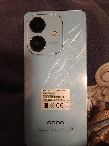 telefon nomreler: Oppo A3x, rəng - Mavi, İki sim kartlı — 1