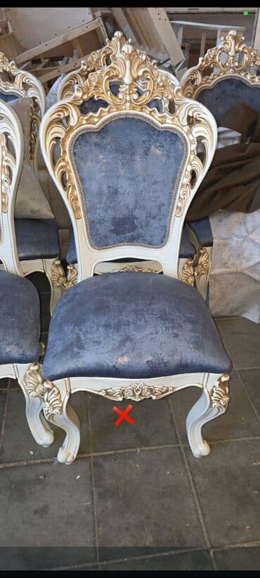 Bitkilər: Qonaq otağı üçün, Qatlanmayan, rəng - Göy Stul — 1