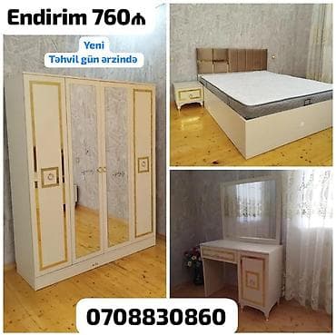 Yataq otağı dəsti – endirimlə 760₼ Komplektin tərkibi: - 3 qapılı