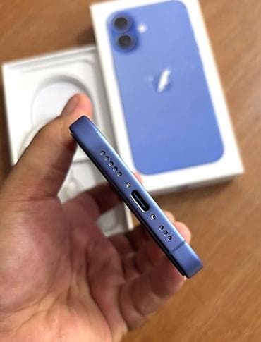 iphone x 64 gb ikinci el: IPhone 16, 256 GB, Göy, Zəmanət, Simsiz şarj, Face ID — 5