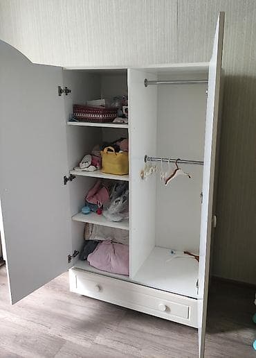 boyuk dolablar: Oğlan və qız üçün, 2 qapılı, Açılan, Düz dolab — 3