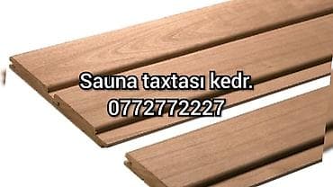 Sauna taxtaları, sauna materyalları. Lipa, kanada kedri, termo lipa