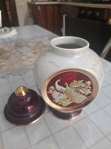 farfor heykelcik: Porseleindən dekorativ qab (qapaqlı) - Material: yüksək keyfiyyətli — 2