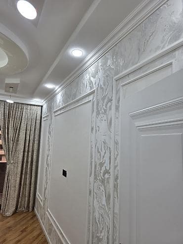 masaj edirem öz evimde: Mərmər teksturalı divar panelləri və kafel/parket tipli döşəmə — 3