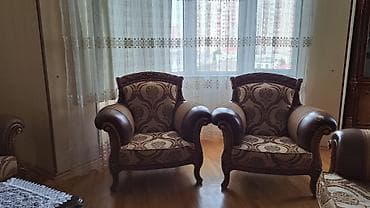 Klassik divan, 2 kreslo, Bazasız, Açılmayan