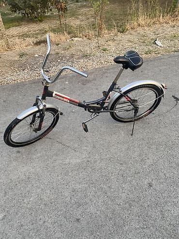sibog velosiped: Şəhər kruizer tipli velosiped - Rəng: qara/gümüş detallı, qırmızı — 2