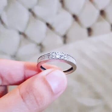 nişan üzükleri: Nişan, Üzük, Ağ qızıl, 585 Əyar — 4