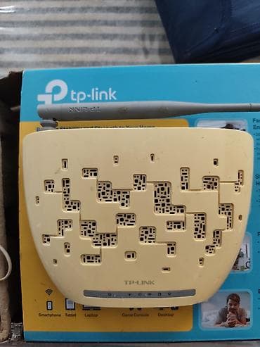 TP-Link simsiz ADSL2+ modem/router Xüsusiyyətlər: - TP-Link