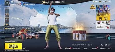pubg mobile panda seti: PUBG Mobile, Buz M4 1sv, S2 maska, nadir başlıq, cürbəcür emojilər — 1