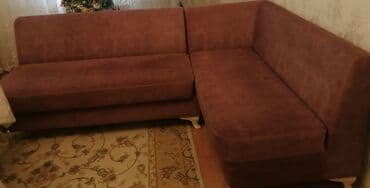 Divan və kreslo dəstləri: Künc divan, Parça — 1